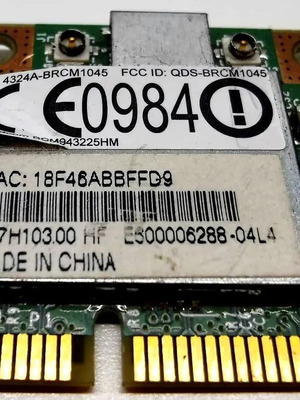 Ασύρματη κάρτα WiFi Broadcom BCM943225HM BCM43225 μεταχειρισμένη