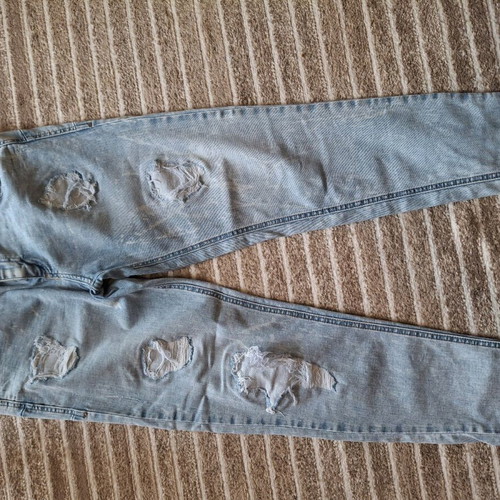 Bershka denim push up jeans used, blue, size XL