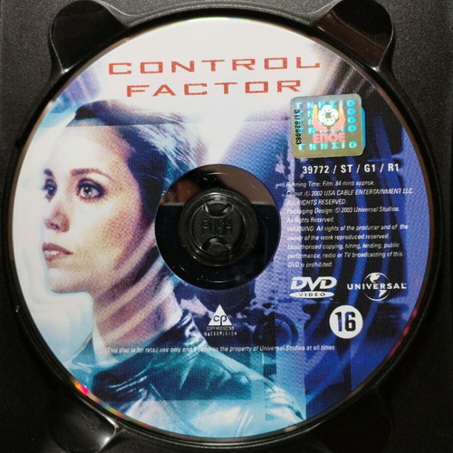 Control Factor DVD movie like new, sci-fi thriller