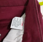 Jeans burgundy new, size 36