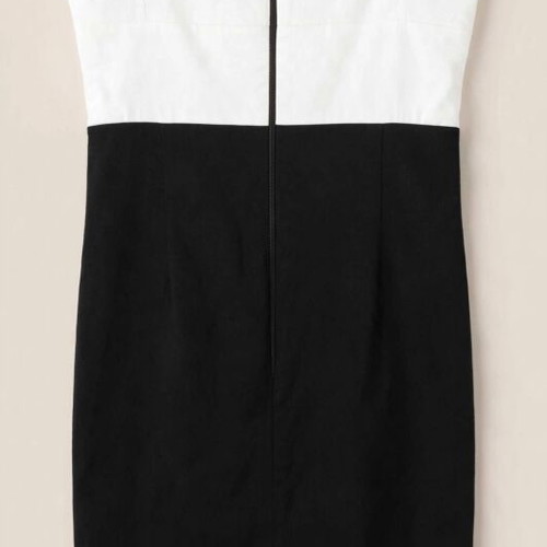 Cocktail black and white dress, L/XL