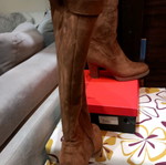 Alta Moda tall brown suede boot like new, size 41