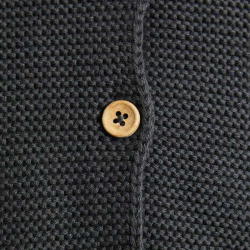 Zara Home baby hooded wool cardigan new, dark gray - lead, 6M-9M