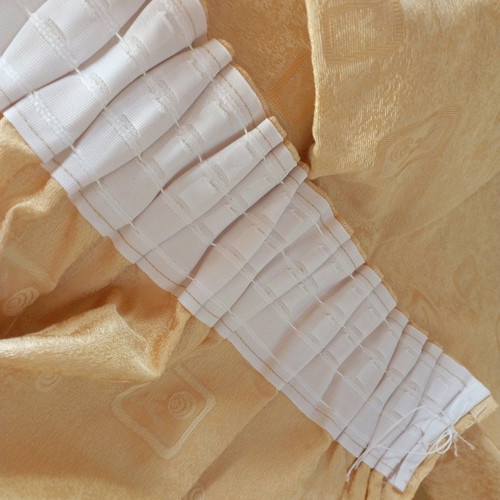 Curtain shading used, yellow with wide tape, 2.90x1.90 m