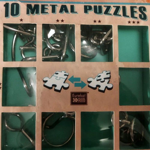 Genius Puzzle Riddle 10 metal like new