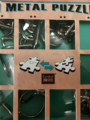 Genius Puzzle Γρίφος 10 μεταλλικά σαν καινούργιο