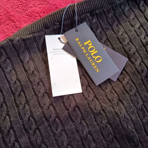 Ralph Lauren Knit Polo L new with tags, black