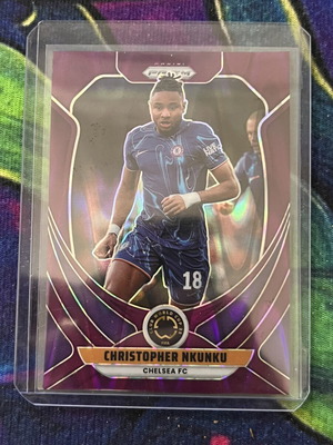 Christopher Nkunku 2024-25 Prizm FIFA Club World Cup Purple Seismic card new