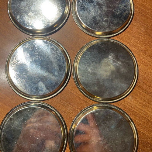 Vintage Silver and Gold-Plated Decorative Plates Like New