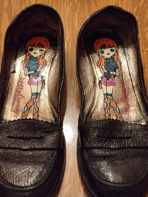 Moccasins like new, genuine leather, size 39, black