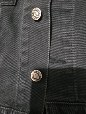 Big Stack black denim jacket like new