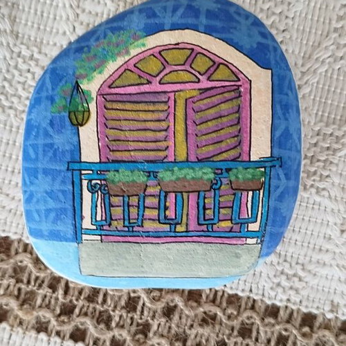 Painted stone made to order, handmade with acrylics