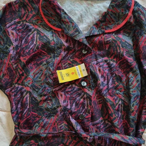 Retro Bulgarian dress with belt, new, size L