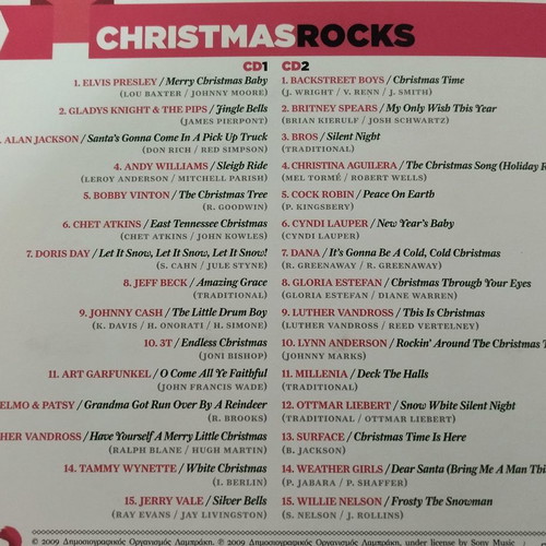 Christmas Rocks double CD new with rock Christmas songs