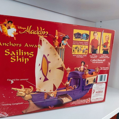 Vintage Disney Aladdin Anchors Away Sailing Ship new