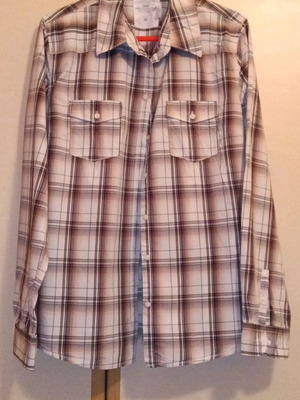 Γυναικείο καρό μακρυμάνικο πουκάμισο H&M, Medium