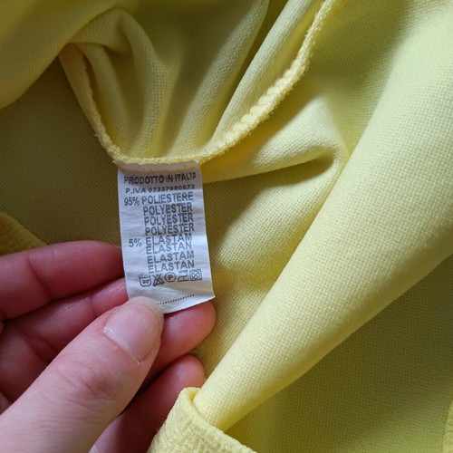 Midi skirt yellow high-waisted new, small/medium
