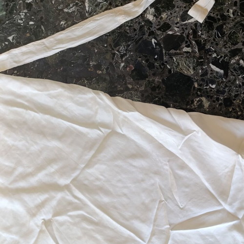 Handmade dress from WWII silk parachute fabric