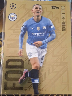 Phil Foden Gold Edge Champions League 2024-2025 card new