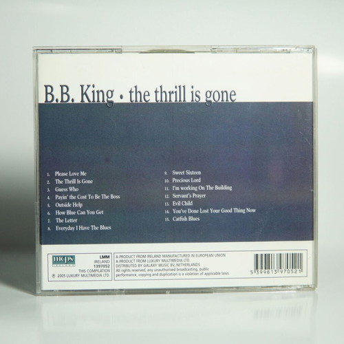 B.B. King The Thrill Is Gone CD like new, blues