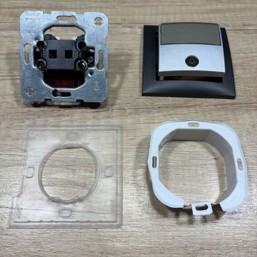 Hager Berker S1 Doorbell Button with Indicator Light, Like New