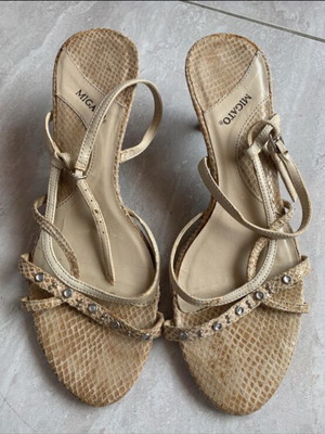 Migato vintage kitten mule sandals, small heel, size 39