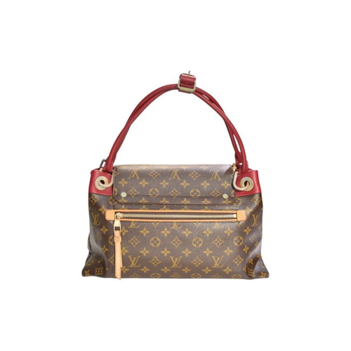Louis Vuitton Olympe shoulder bag used, Monogram canvas and Aurore leather