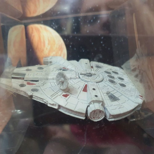Millennium Falcon Star Wars figure used with box