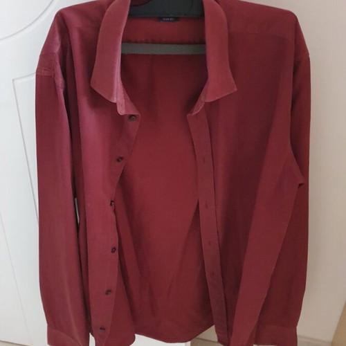 Zara slim fit shirt XXL burgundy like new