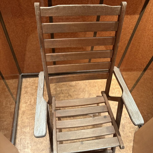 Wooden Folding Garden Chair used with armrests