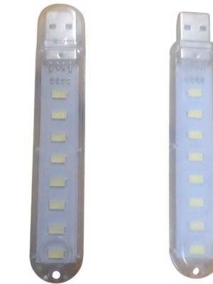 Φορητό USB φωτάκι LED καινούργιο, σετ 2 τεμαχίων