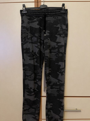 SugarFree sportswear pants, black and grey, size S
