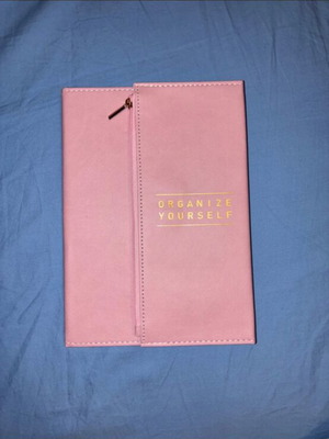 Journal and organizer with built-in small case for daily use