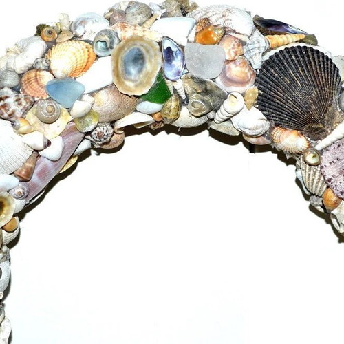 Seashell decorative wreath new