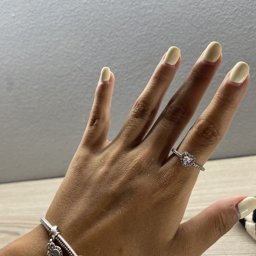 Pandora Heart Ring size 7 like new, silver