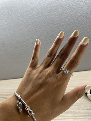 Pandora Heart Ring size 7 like new, silver