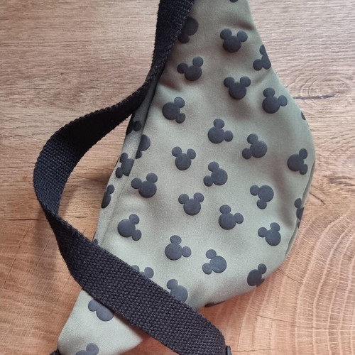 Zara Disney Mickey Kids Waist Bag like new, khaki and black