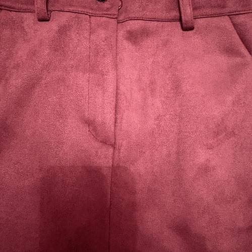 Toi&Moi mini skirt in soft velvet fabric, purple