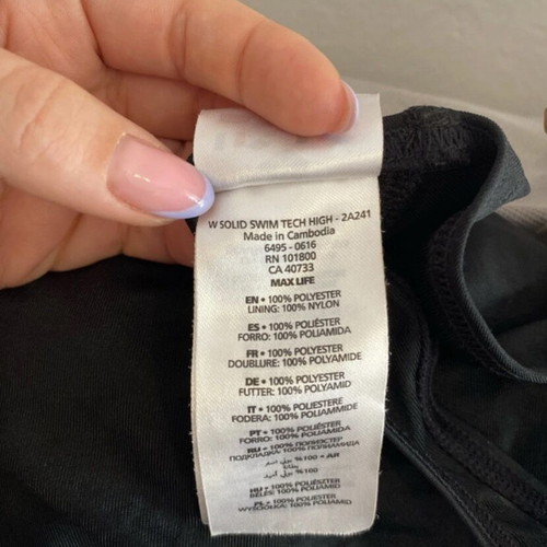 Arena one-piece swimsuit like new, black, size 36, open back