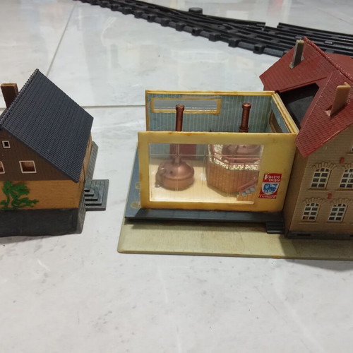 Faller H0 buildings lot of 3 for diorama, brewery and industrial
