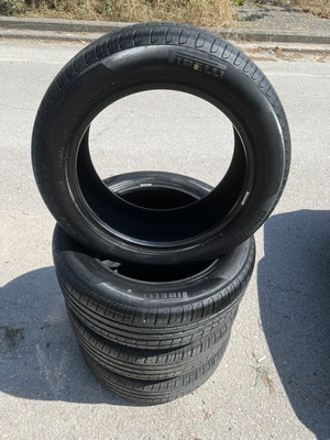 Pirelli 215/55 R17 tires used, set of 4, one with issue