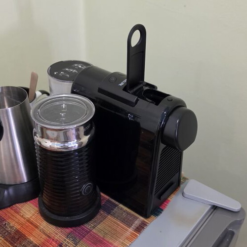 Nespresso Essenza Mini and Aeroccino 3 coffee machine
