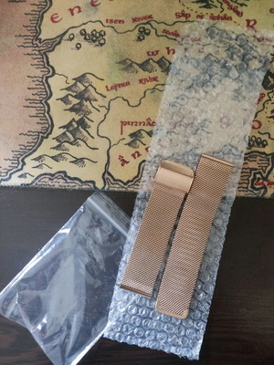 Μεταλλικό μπρασελέ ροζ χρυσό 22mm νέο