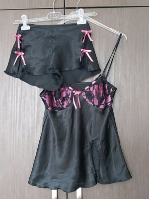 Baby doll Fontana di Vita satin small like new with gift Brazilian underwear
