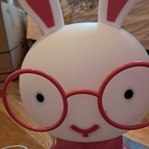 Children's bunny lamp like new
