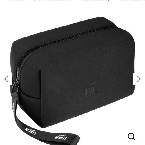 Cult Beauty black makeup bag new