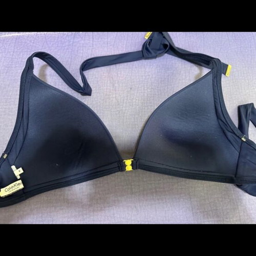 Calvin Klein bikini top blue size M new