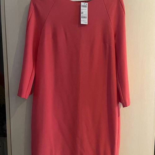 Benetton dress orange like new, size S