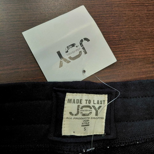 Joy men's black bermuda shorts size S new, 100% cotton