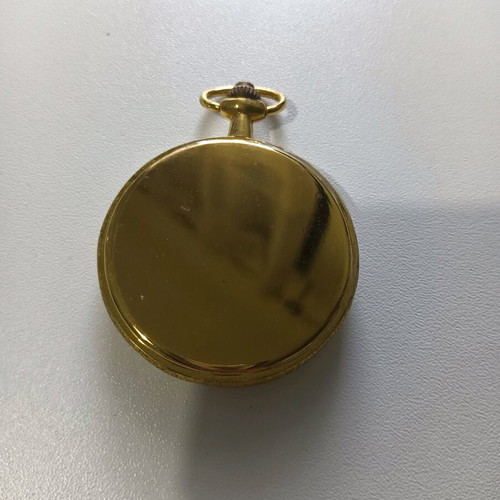 Vintage pocket watch used, black and gold